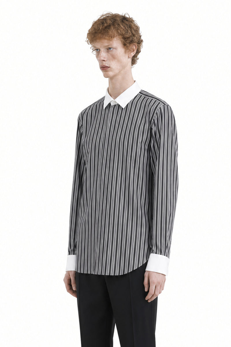 TOM FORD Poplin Stripe Classic Fit Shirt man