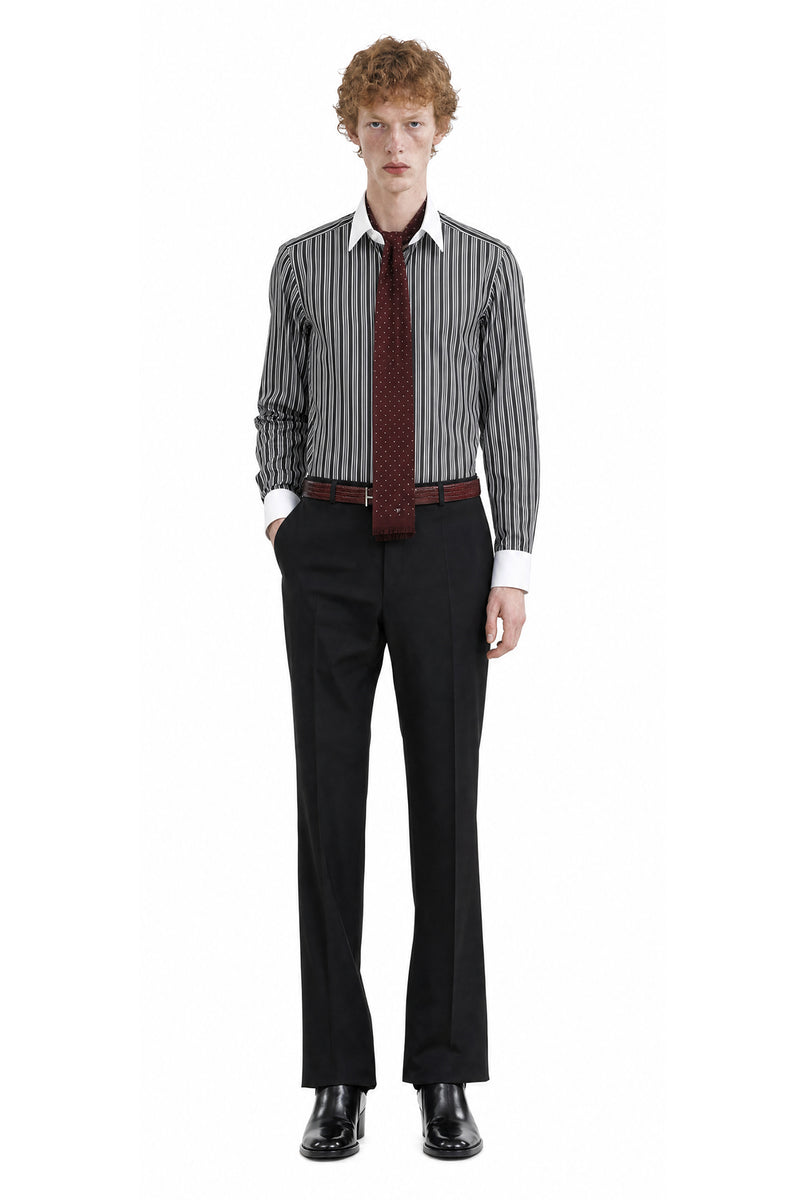 TOM FORD Poplin Stripe Classic Fit Shirt man