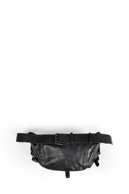 YOHJI YAMAMOTO MAN BLACK FANNY PACKS