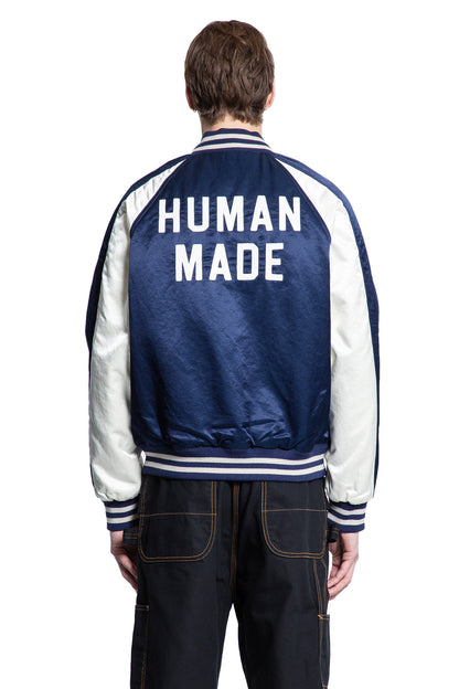 HUMAN MADE MAN BLUE JACKETS