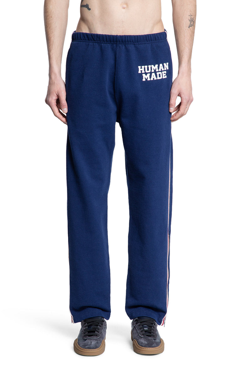 HUMAN MADE MAN BLUE TROUSERS