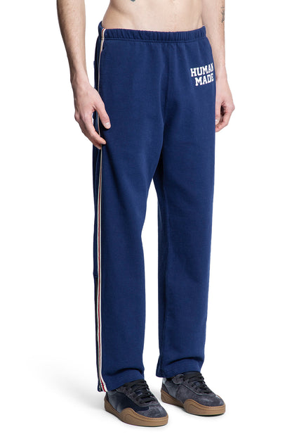 HUMAN MADE MAN BLUE TROUSERS