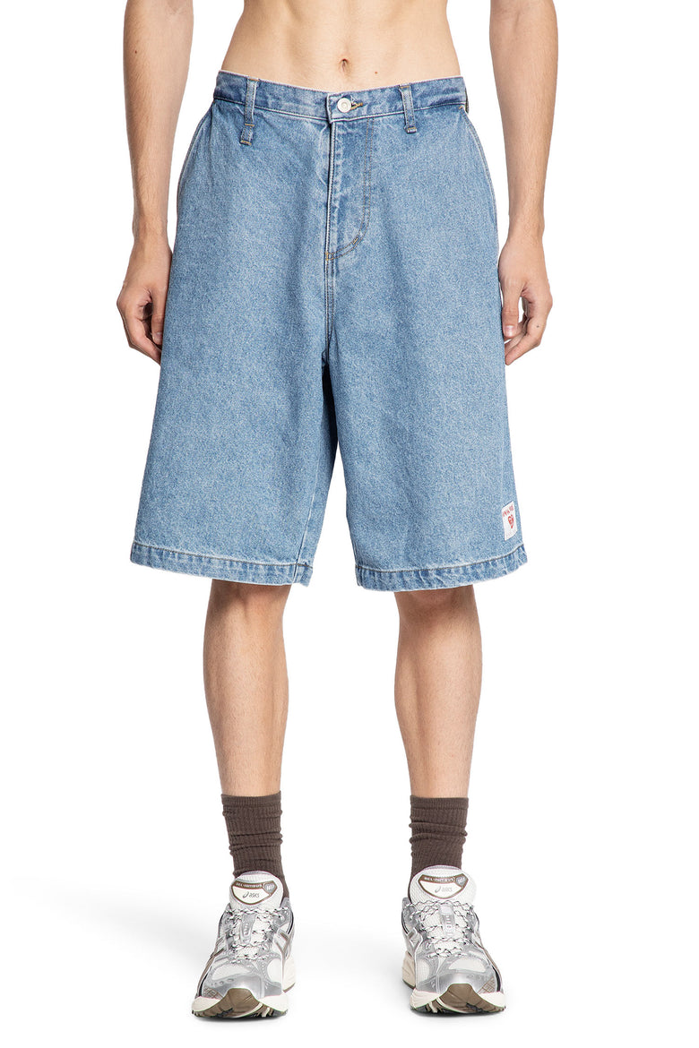 HUMAN MADE MAN BLUE SHORTS & SKIRTS