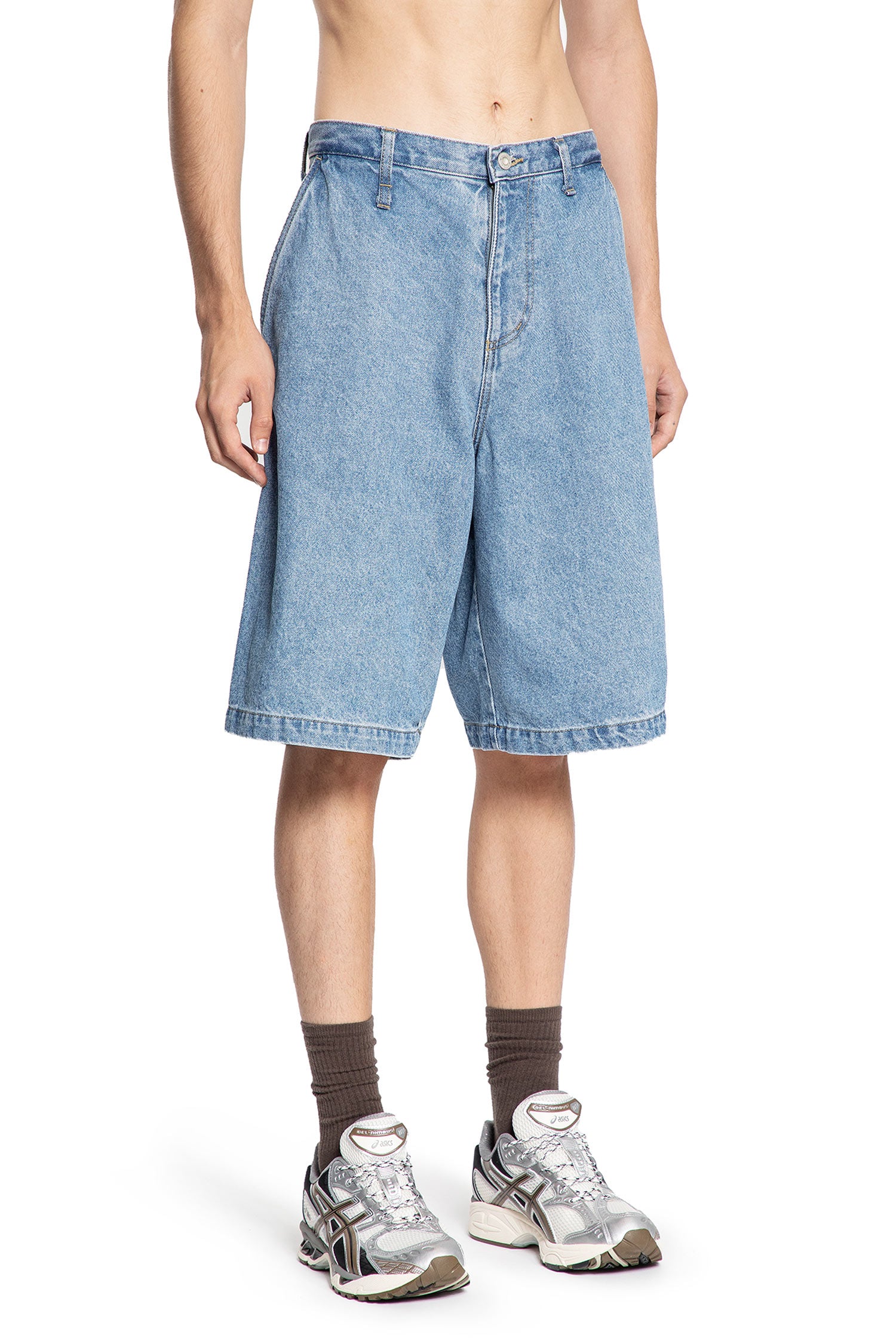 HUMAN MADE MAN BLUE SHORTS & SKIRTS