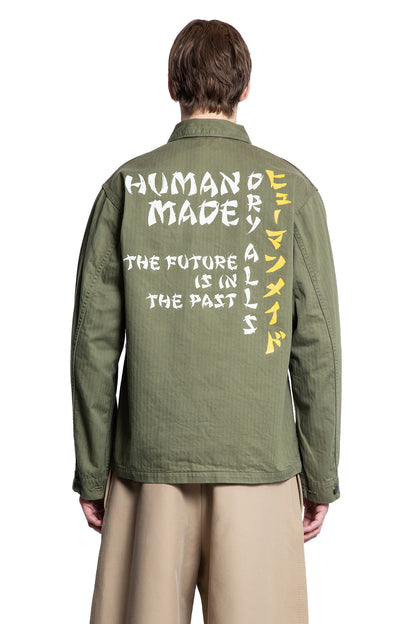 HUMAN MADE MAN GREEN SHIRTS