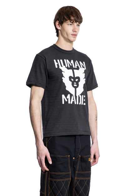 HUMAN MADE MAN BLACK T-SHIRTS & TANK TOPS