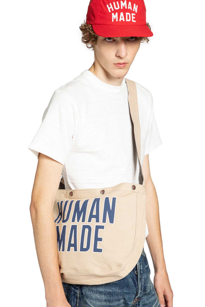 HUMAN MADE MAN BEIGE CROSSBODY BAGS