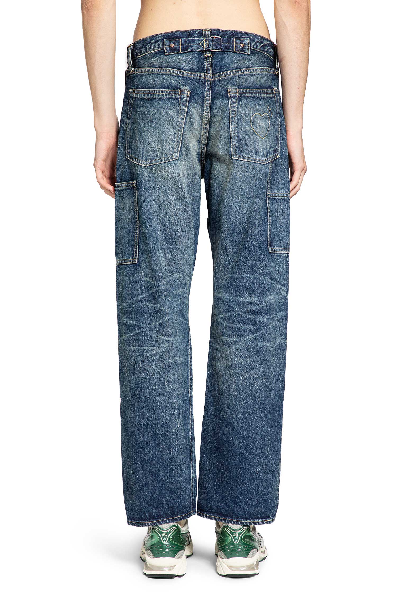 HUMAN MADE MAN BLUE JEANS
