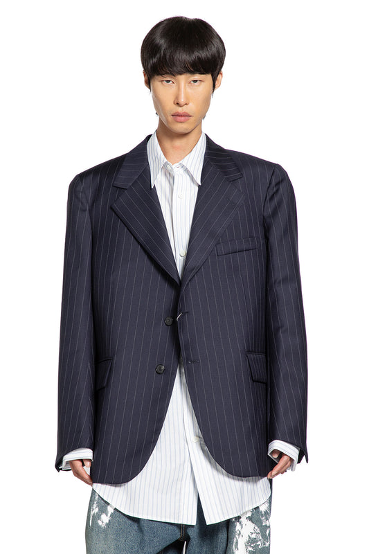 Pinstriped Wool Blazer - Antonioli.eu