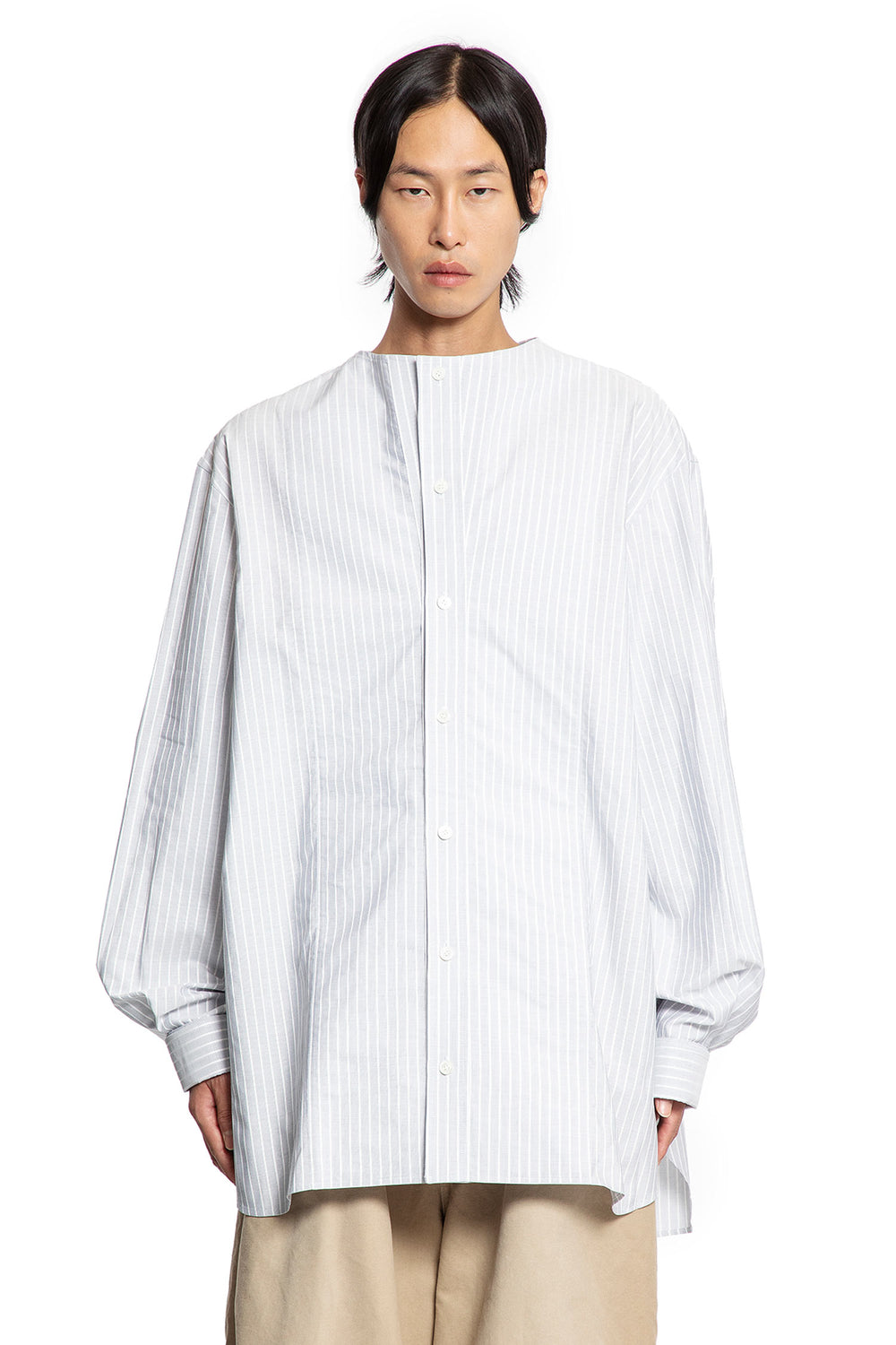 Oversized Pinstriped Shirt