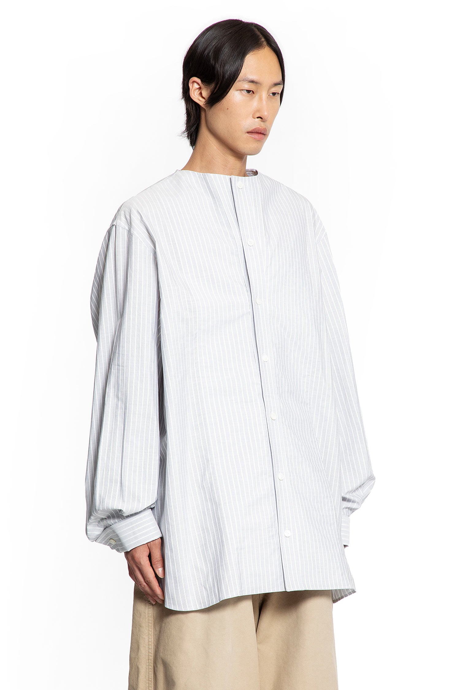 Oversized Pinstriped Shirt