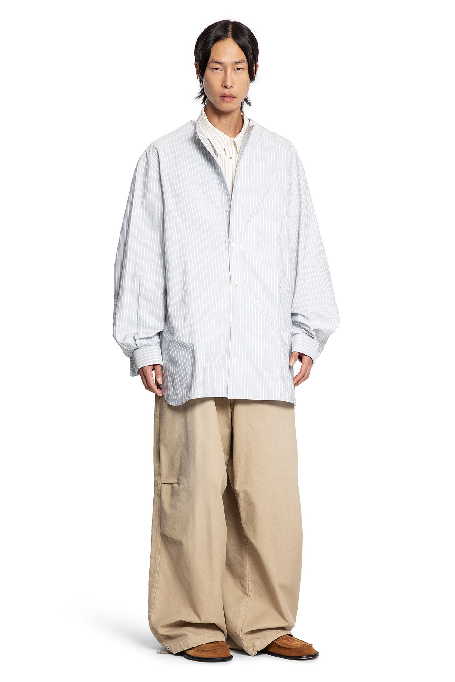 Oversized Pinstriped Shirt