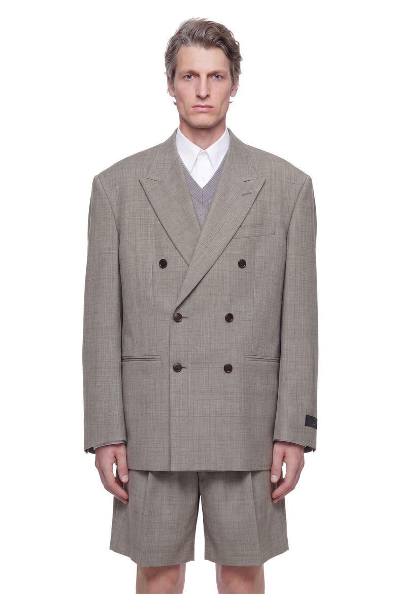 
              HED MAYNER Double-Breasted Wool Blazer man
            