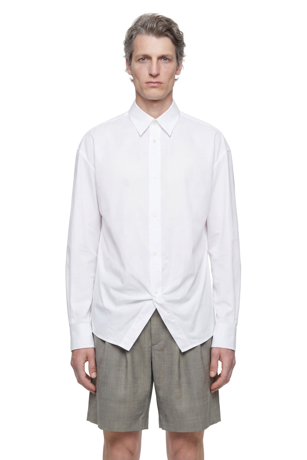 HED MAYNER Cotton Poplin Long Sleeve Shirt man