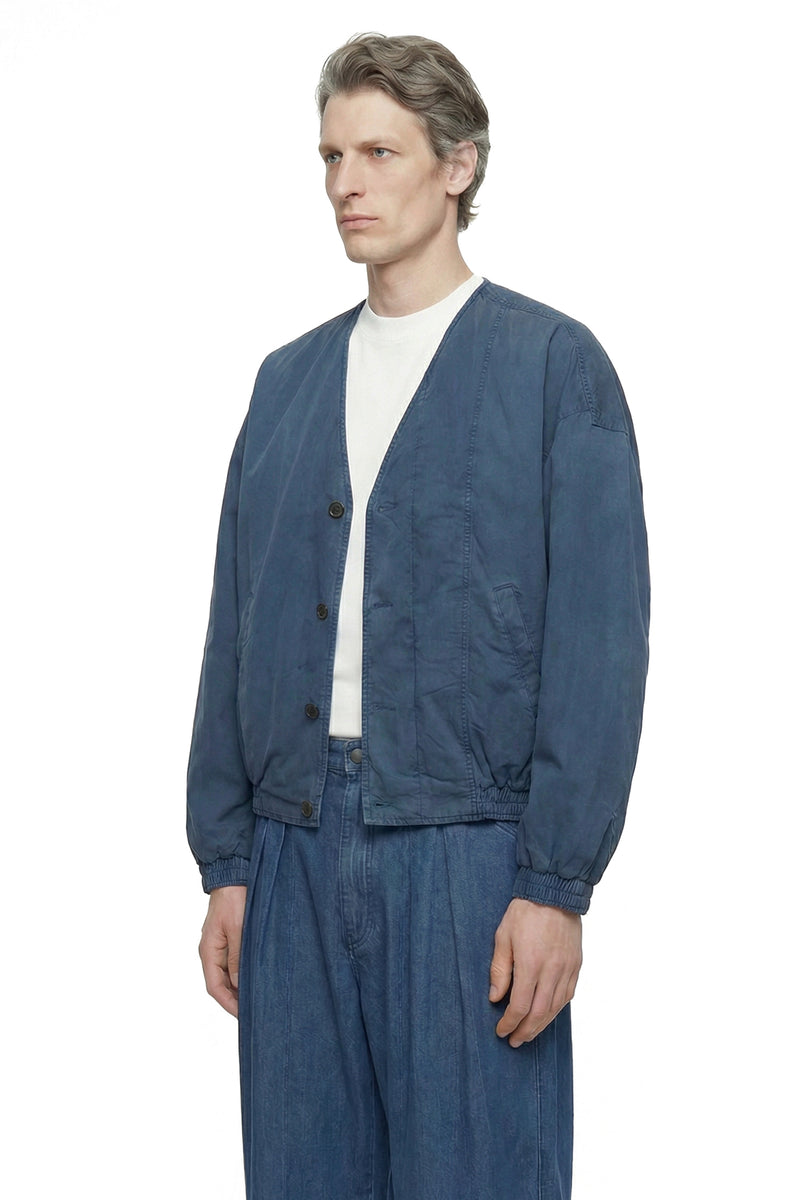V-Neck Denim Jacket