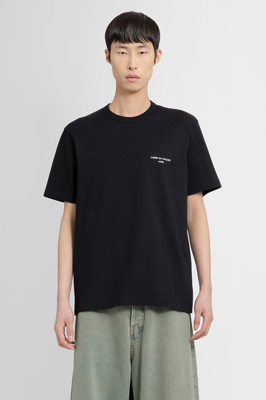 COMME DES GARCONS HOMME MAN BLACK T-SHIRTS & TANK TOPS