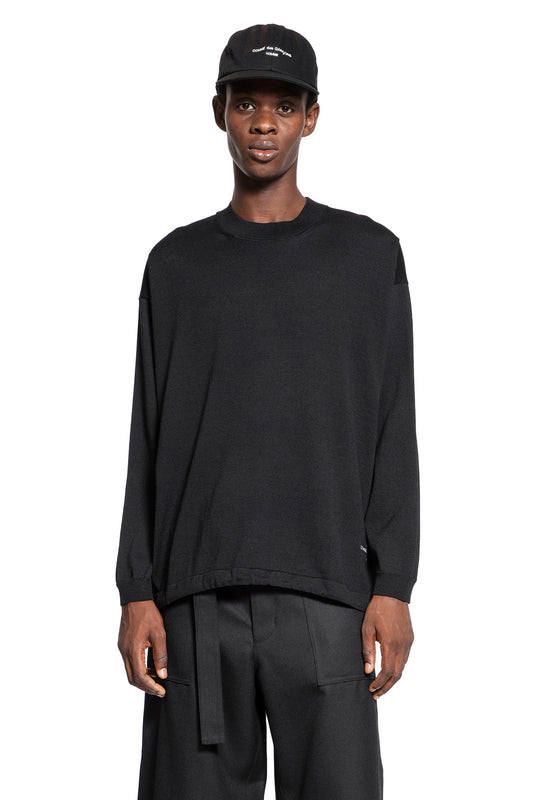 COMME DES GARCONS HOMME MAN BLACK KNITWEAR