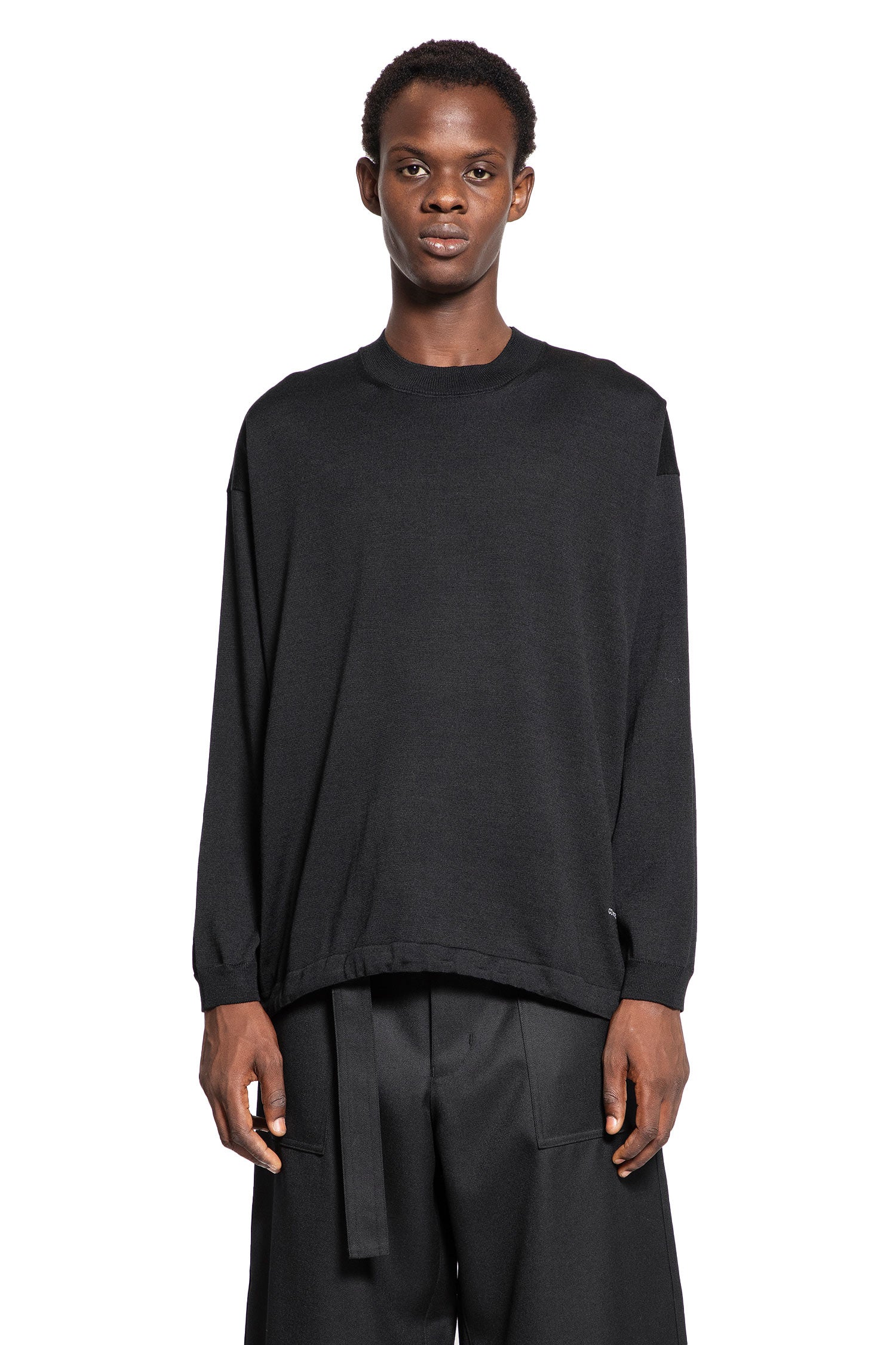 COMME DES GARCONS HOMME MAN BLACK KNITWEAR