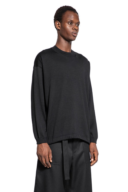 COMME DES GARCONS HOMME MAN BLACK KNITWEAR