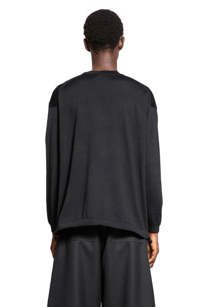 COMME DES GARCONS HOMME MAN BLACK KNITWEAR