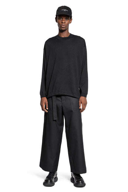 COMME DES GARCONS HOMME MAN BLACK KNITWEAR