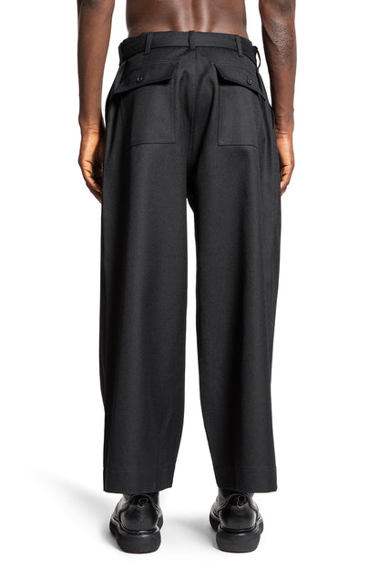 COMME DES GARCONS HOMME MAN BLACK TROUSERS