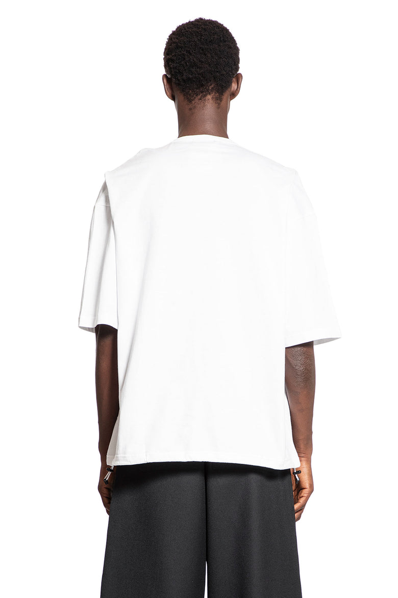 COMME DES GARCONS HOMME MAN WHITE T-SHIRTS & TANK TOPS