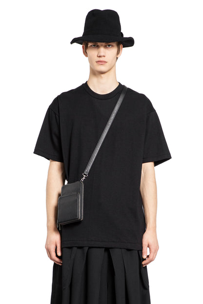 YOHJI YAMAMOTO MAN BLACK SHOULDER BAGS