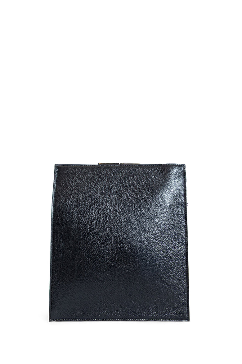 YOHJI YAMAMOTO MAN BLACK SHOULDER BAGS
