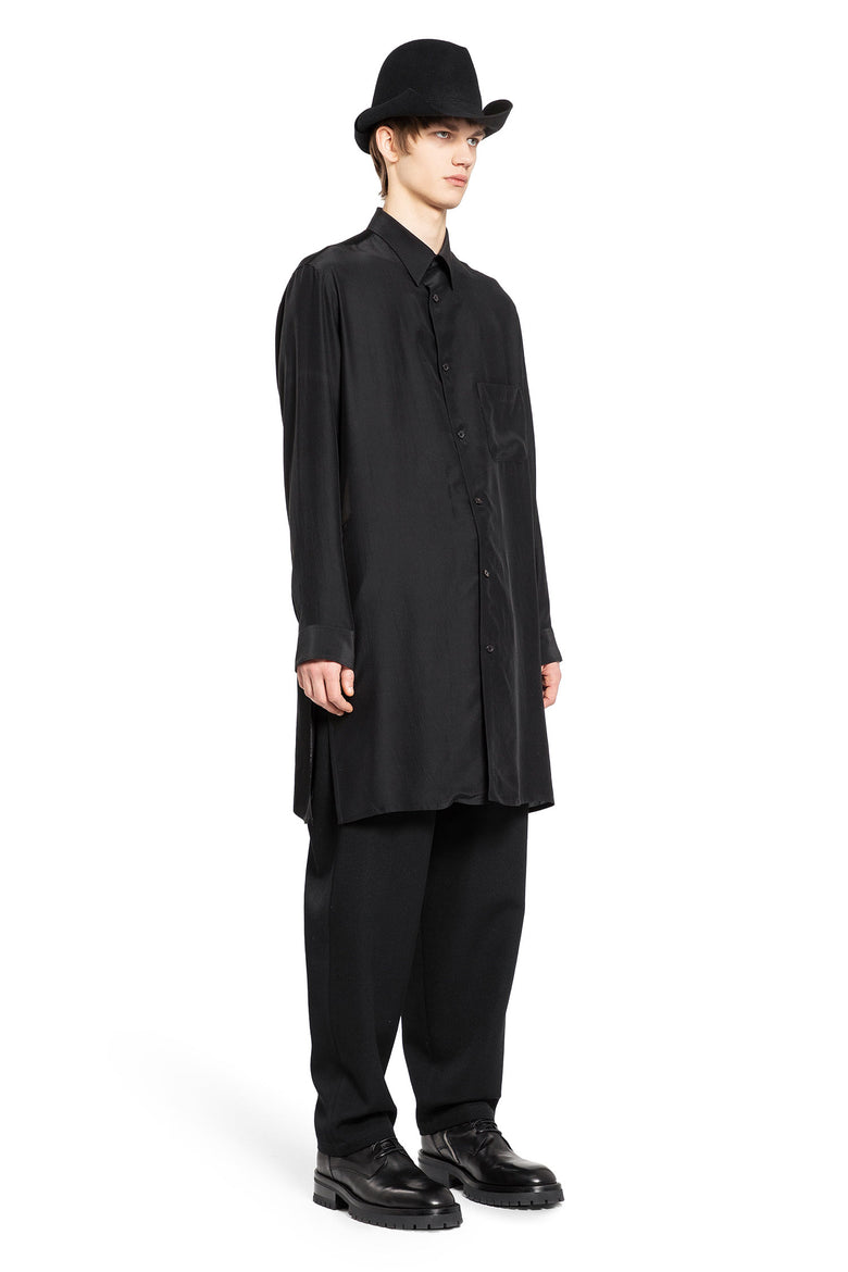 YOHJI YAMAMOTO MAN BLACK SHIRTS