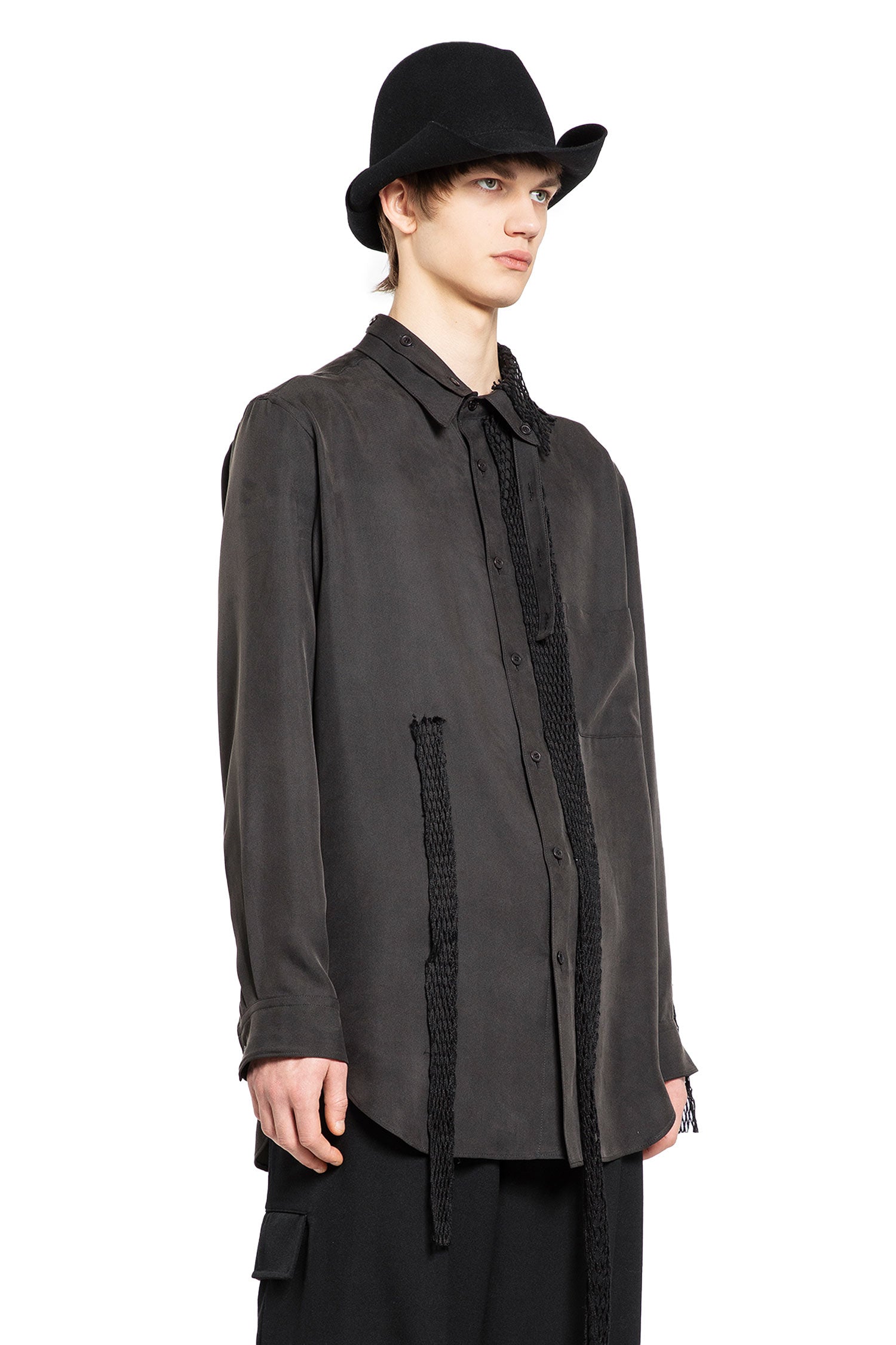 YOHJI YAMAMOTO MAN GREY SHIRTS