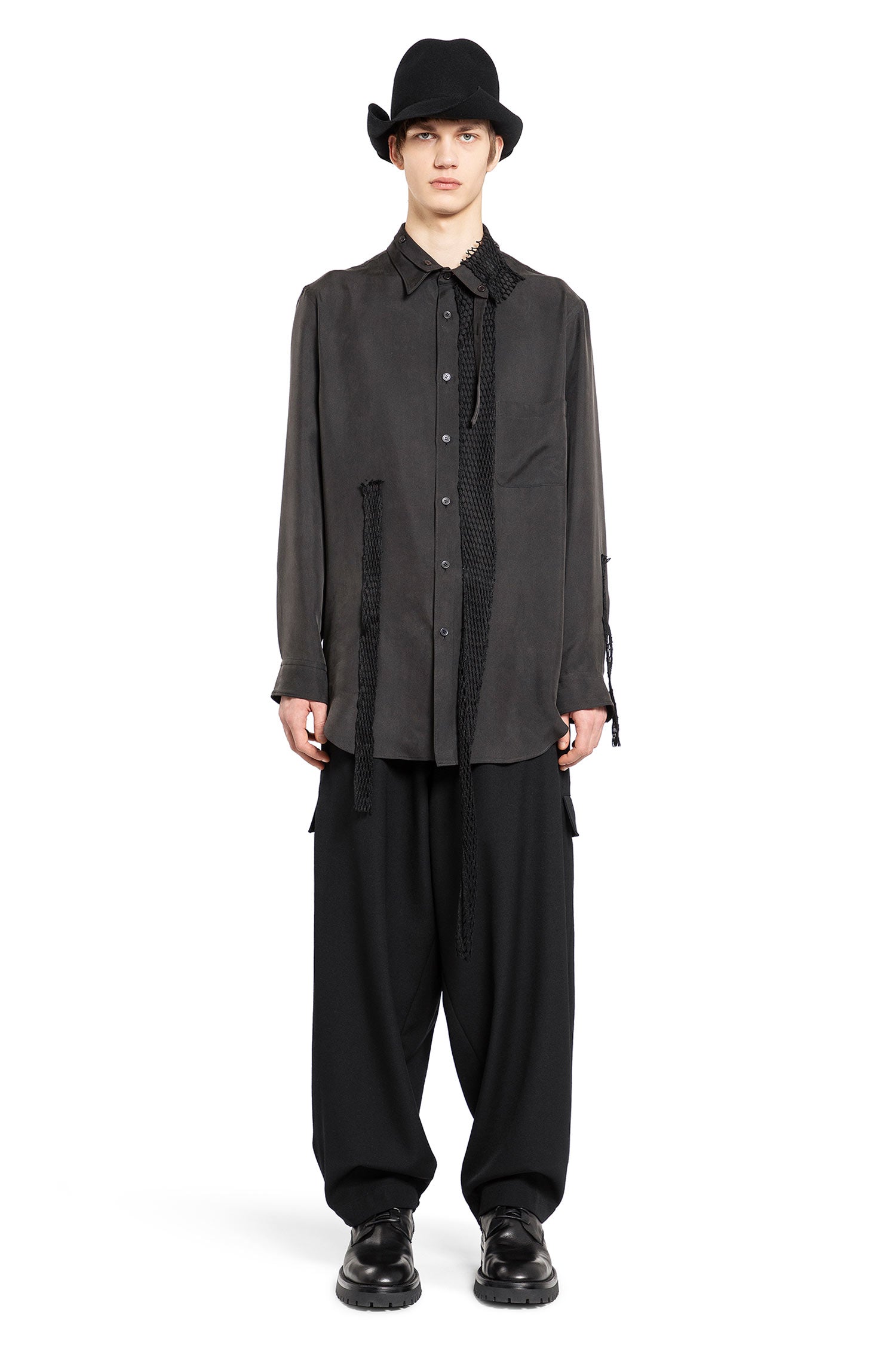 YOHJI YAMAMOTO MAN GREY SHIRTS