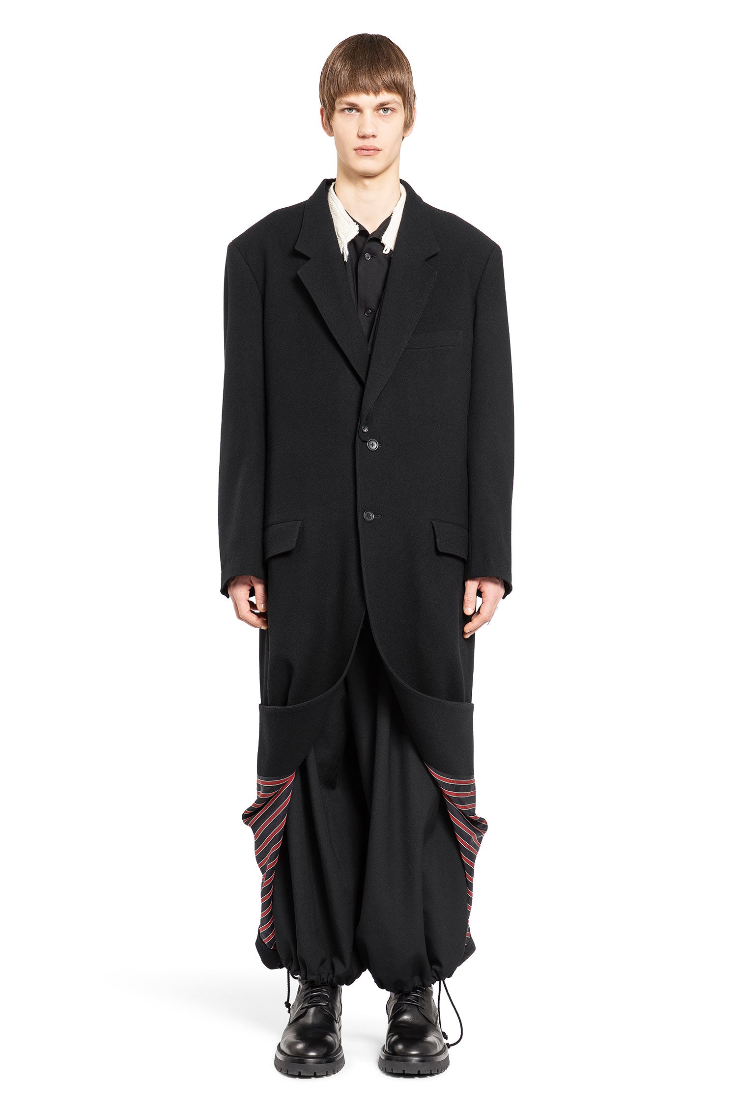 YOHJI YAMAMOTO MAN BLACK COATS