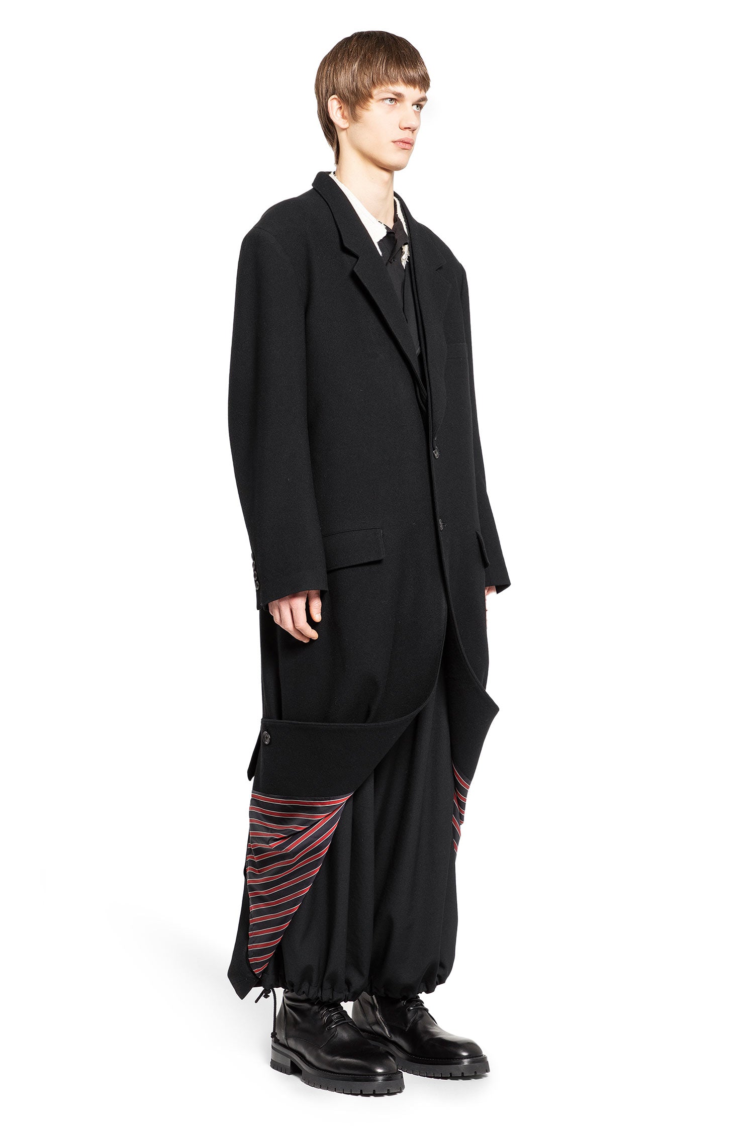 YOHJI YAMAMOTO MAN BLACK COATS