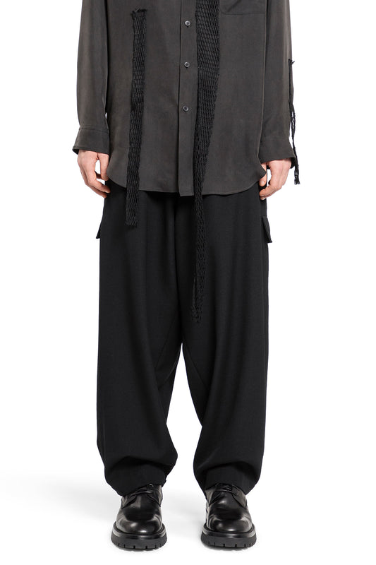 YOHJI YAMAMOTO MAN BLACK TROUSERS