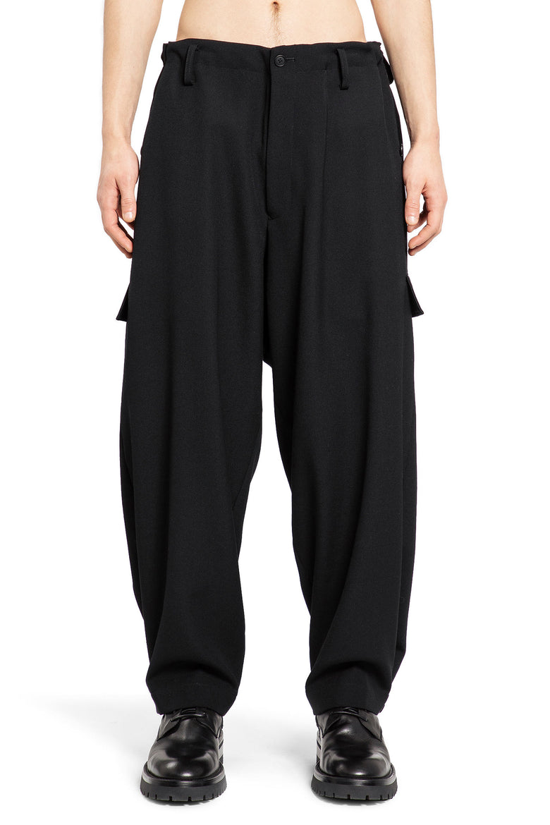 YOHJI YAMAMOTO MAN BLACK TROUSERS