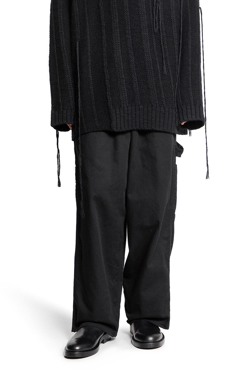 YOHJI YAMAMOTO MAN BLACK TROUSERS