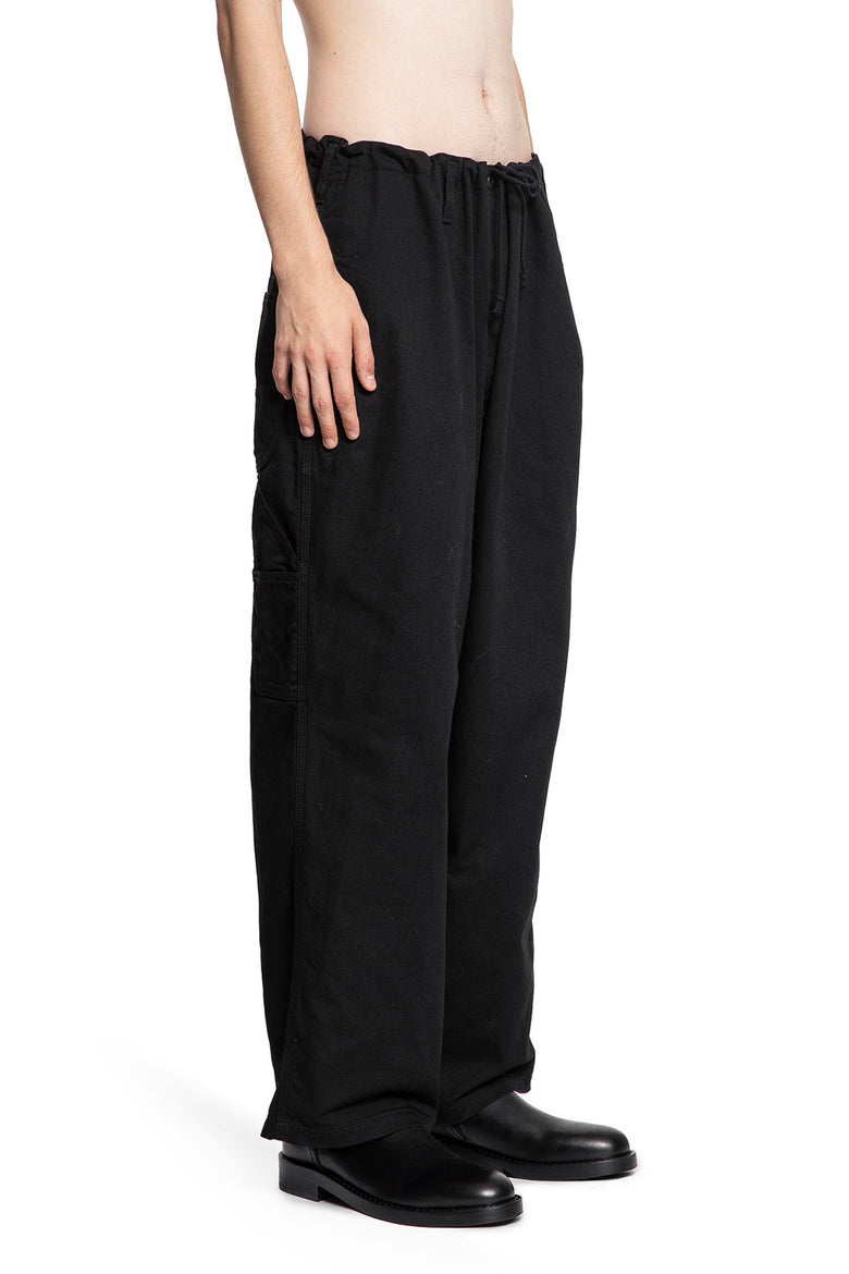 YOHJI YAMAMOTO MAN BLACK TROUSERS