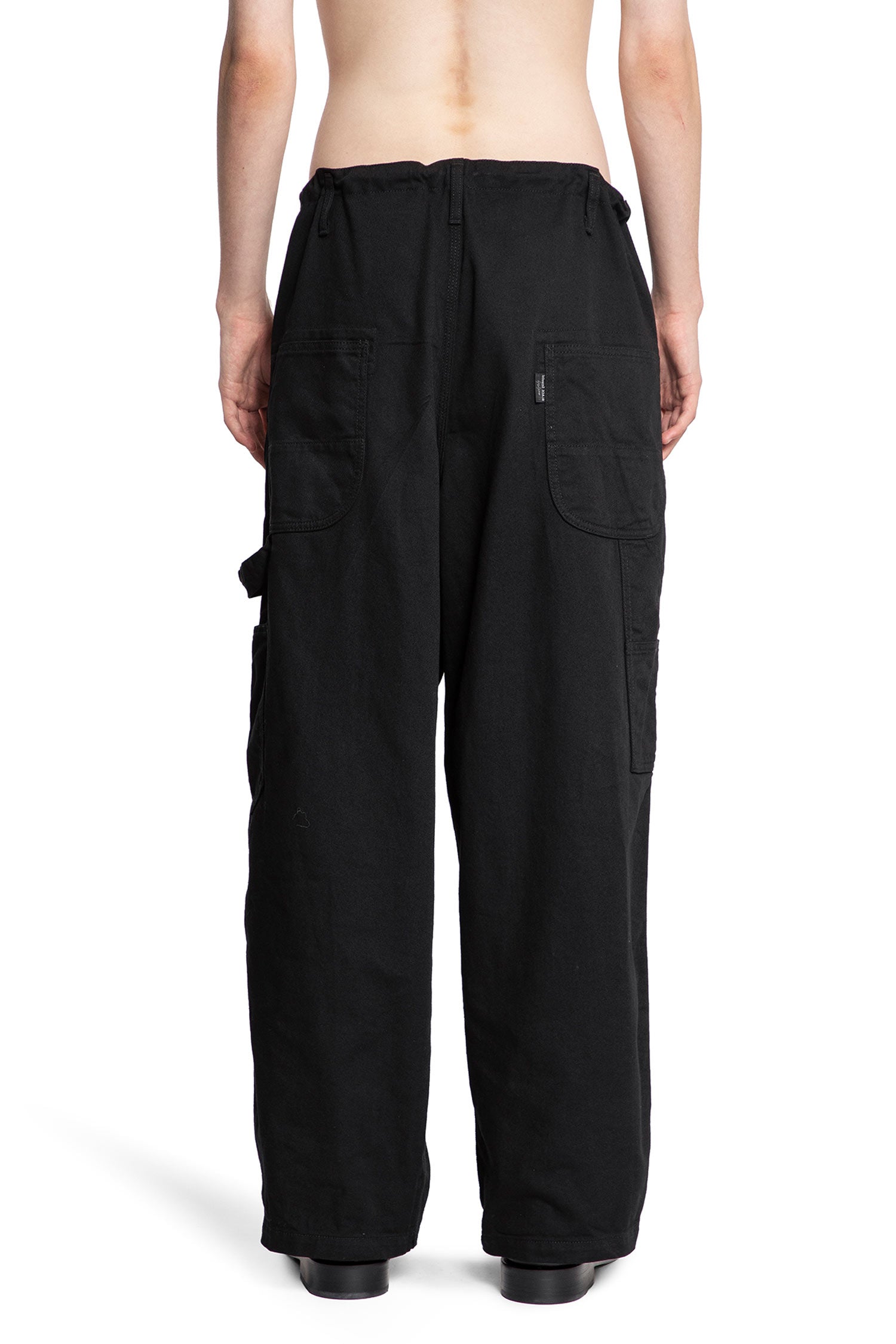 YOHJI YAMAMOTO MAN BLACK TROUSERS