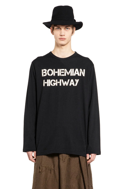 Antonioli YOHJI YAMAMOTO MAN BLACK T-SHIRTS & TANK TOPS