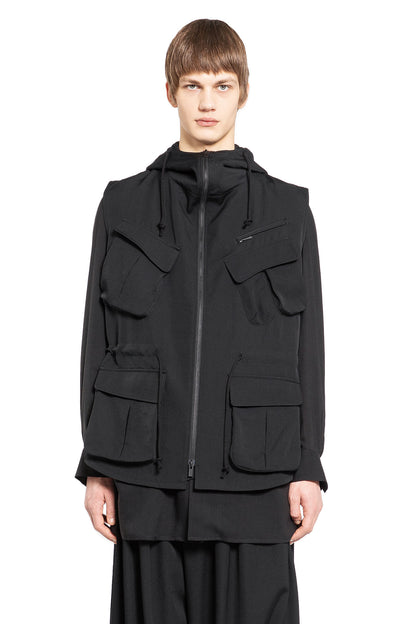 YOHJI YAMAMOTO MAN BLACK JACKETS