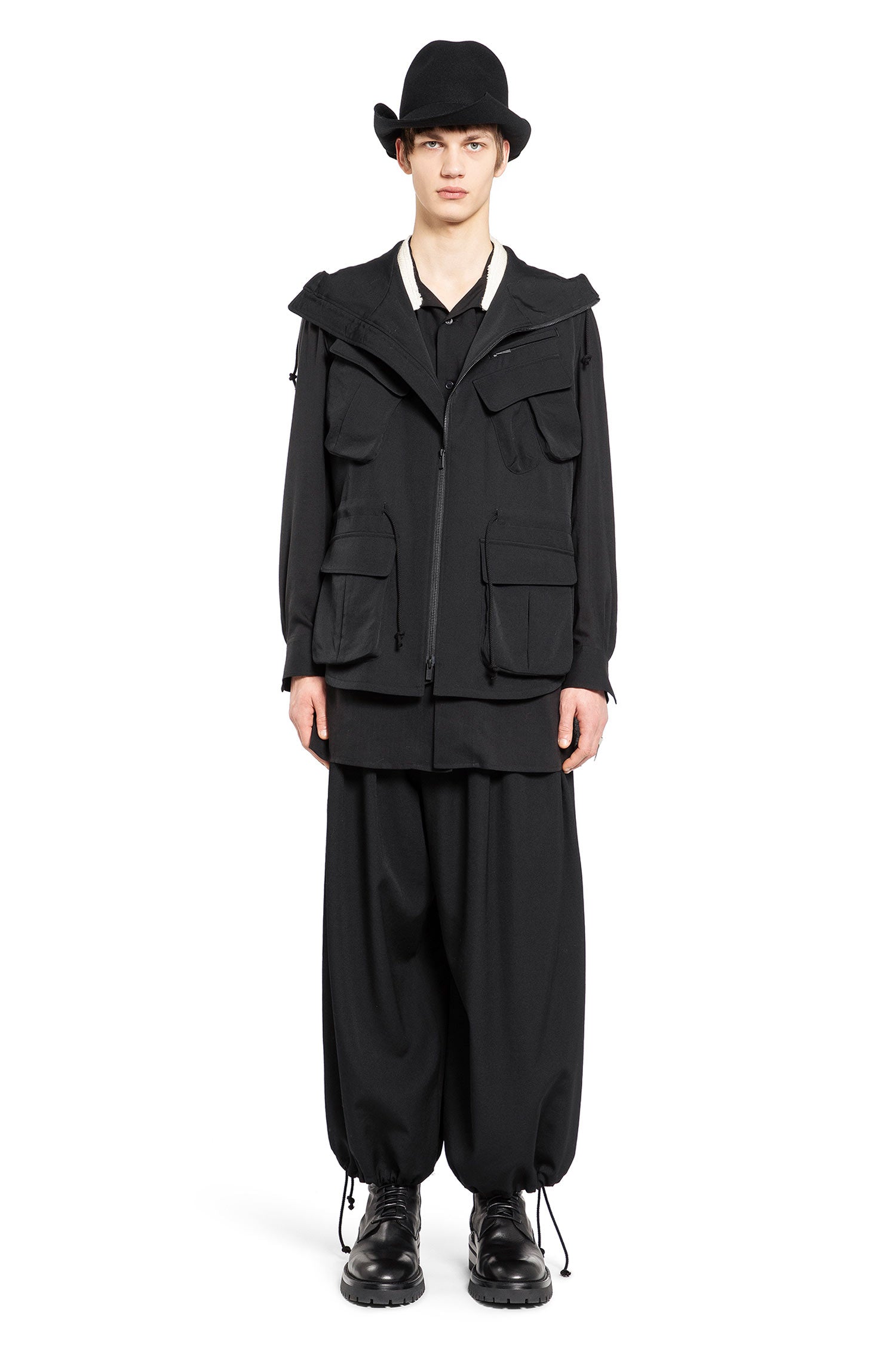 YOHJI YAMAMOTO MAN BLACK JACKETS