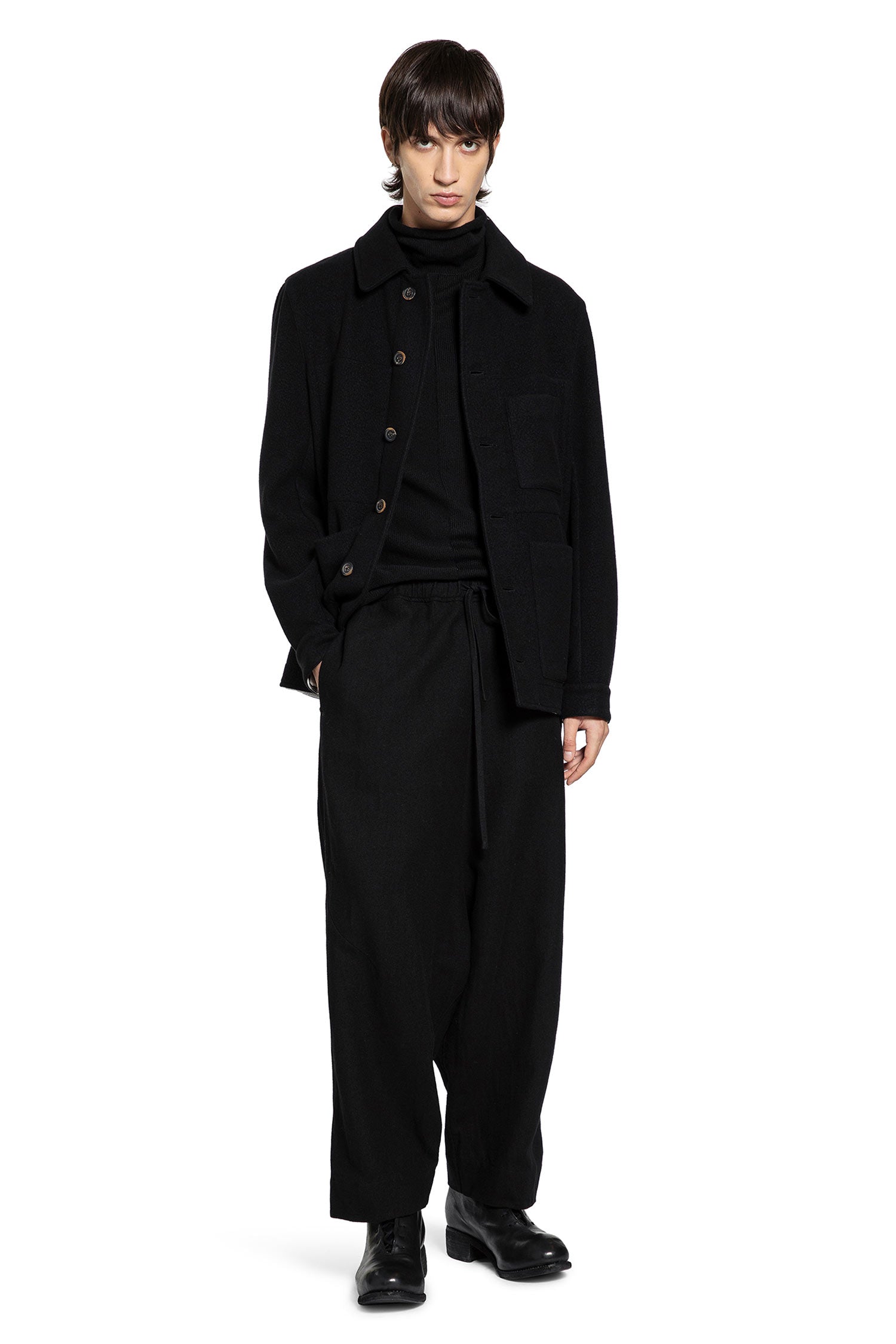 FORME D'EXPRESSION MAN BLACK TROUSERS