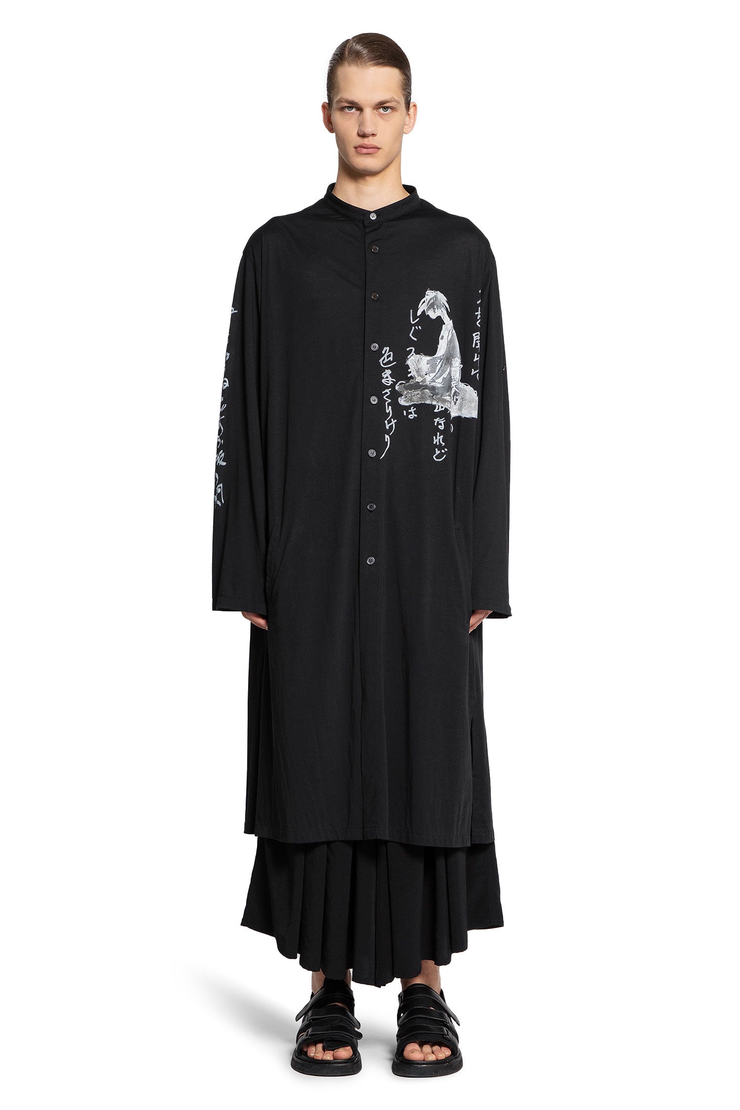 YOHJI YAMAMOTO MAN BLACK COATS