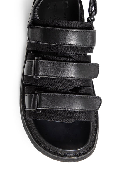 YOHJI YAMAMOTO MAN BLACK SANDALS & SLIDES