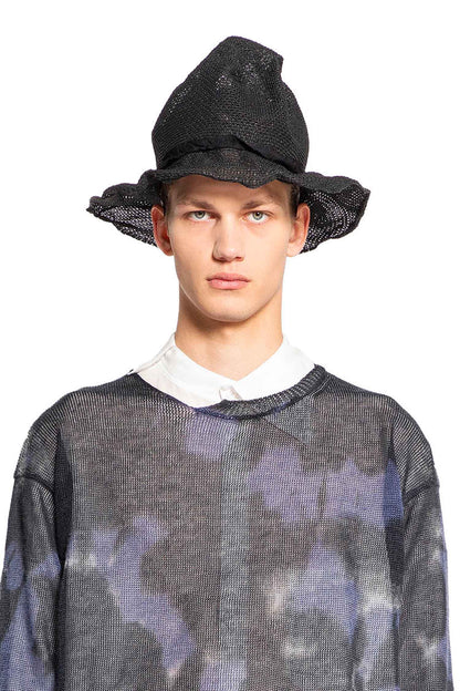 YOHJI YAMAMOTO MAN BLACK HATS