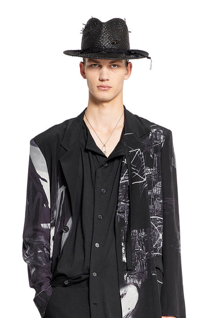 YOHJI YAMAMOTO MAN BLACK HATS