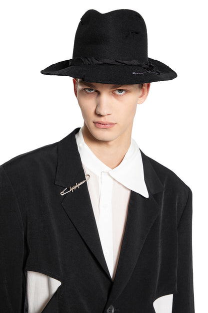 YOHJI YAMAMOTO MAN BLACK HATS