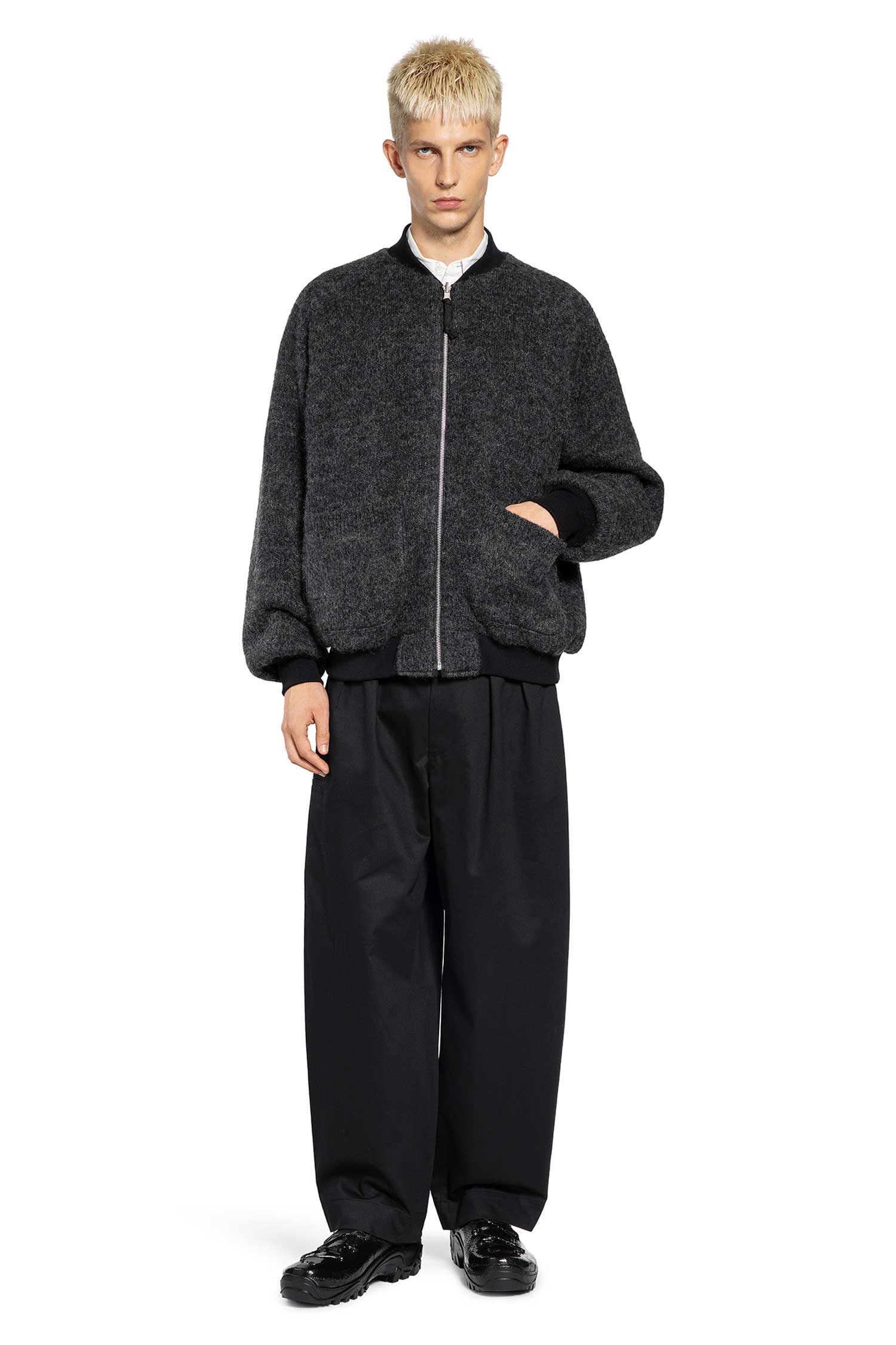COMME DES GARCONS HOMME MAN GREY JACKETS