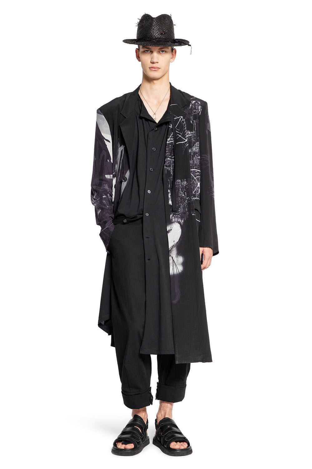 YOHJI YAMAMOTO MAN BLACK&WHITE COATS